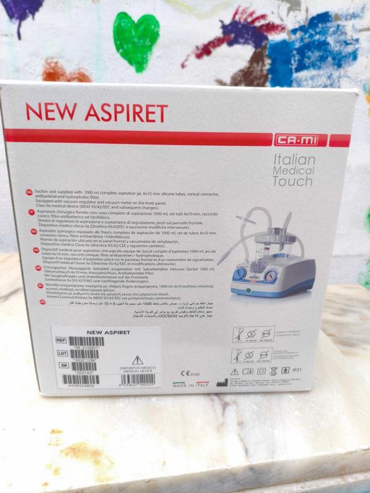 Aspirador de secreções New Aspiret RE310001 (1000ml)