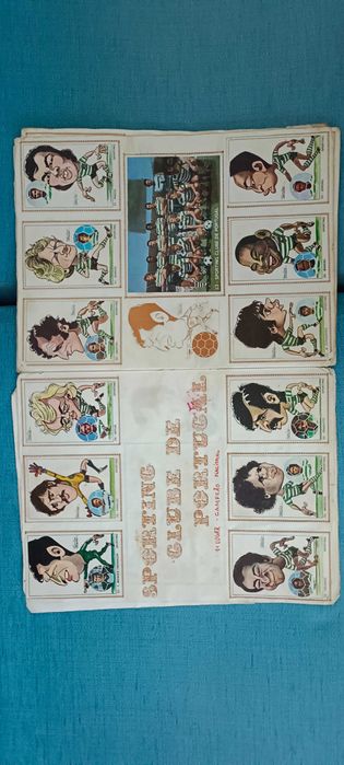 caderneta de cromos Arte e Futebol