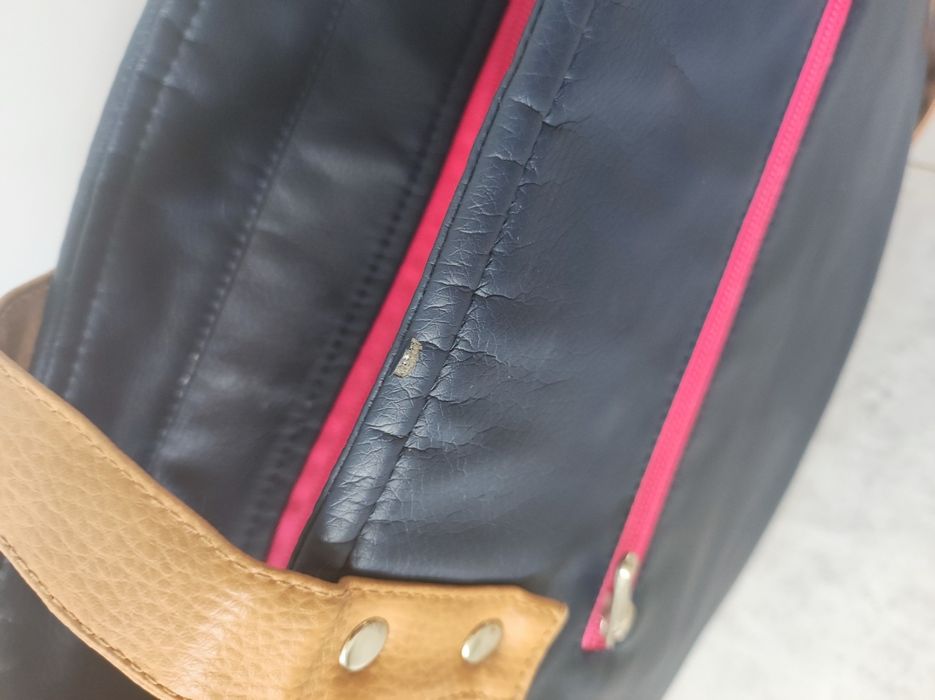 Mana Mana aktówka duża navy blue camel do wózka zaczepy