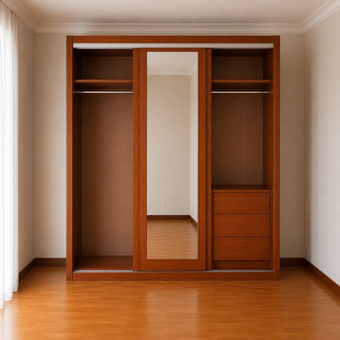Quartos casal e roupeiros