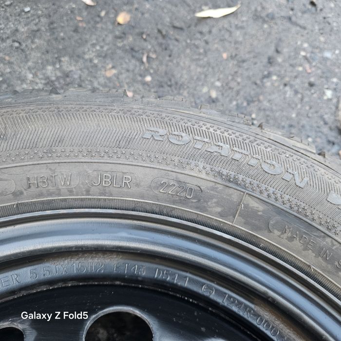 Koła zimowe 175/65/15 Toyota Yaris 4x100 TPMS bieżnik 8mm-7mm 20rok