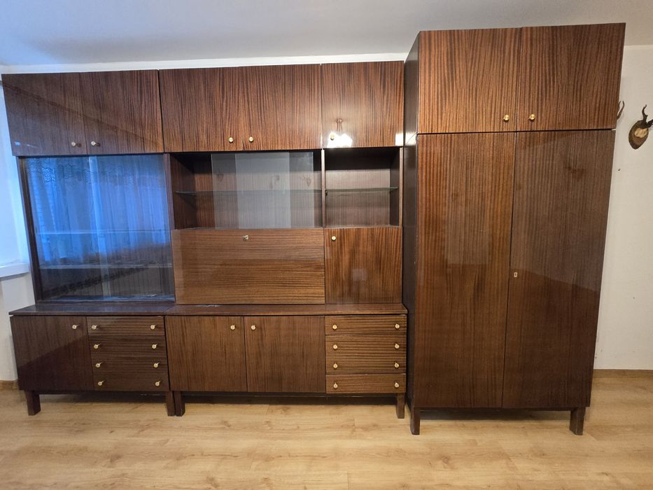 Stare meble 2 szafy i meblościanka z PRL