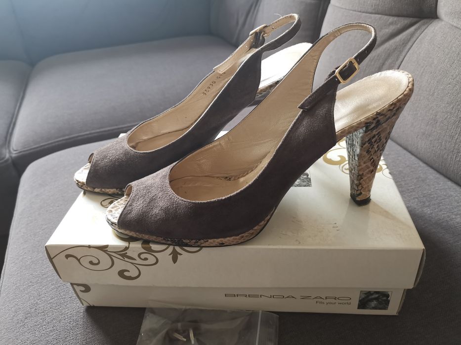 Czółenka sandały skórzane 40 Brenda Zaro