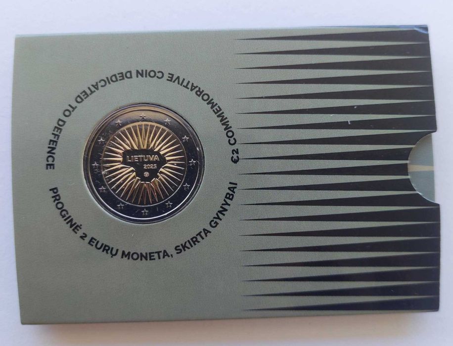 Lituânia 2025 - Moeda 2€ coincard -  DEFESA "
