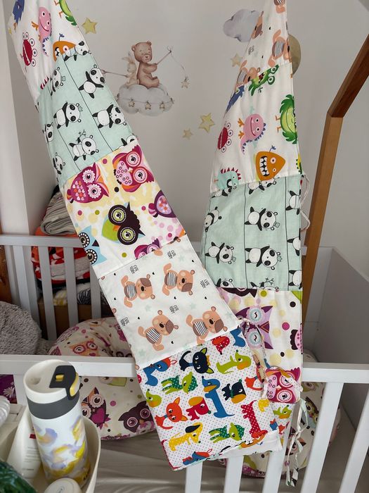 Rogal do karmienia + ochronna poduszeczka do łóżeczka