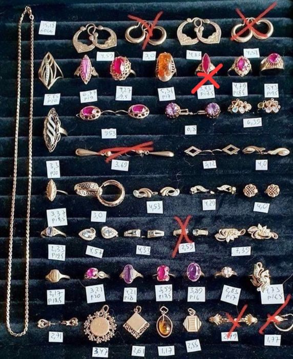 В продаже золотые изделия производства СССР 2555