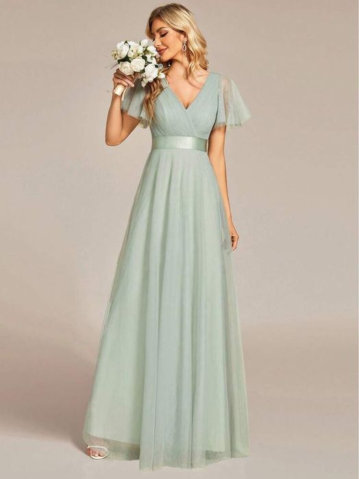 Zwiewna sukienla maxi rozm L Ever Pretty