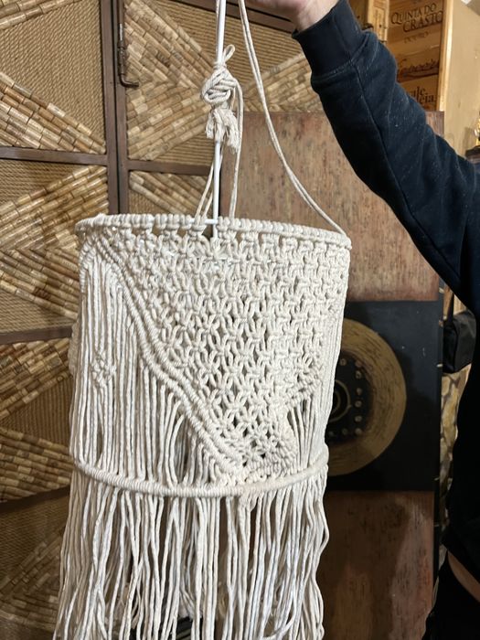 Candeiro macramé