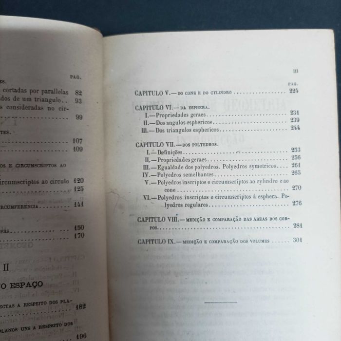 Elementos de Geometria, Adriano Augusto Pina Vidal e Carlos Augusto Moraes. Ano 1877