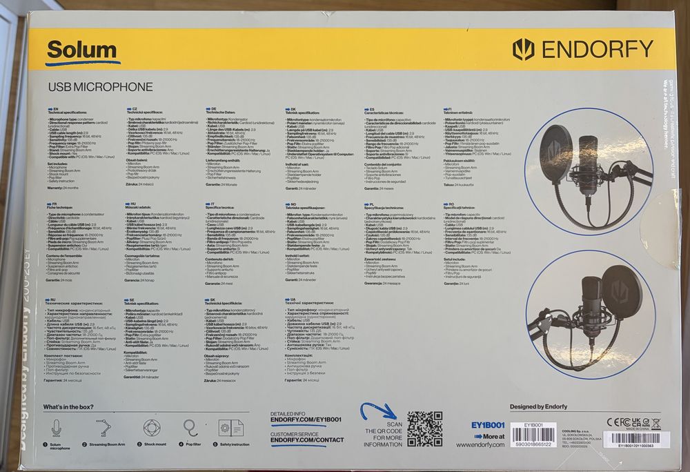 Mikrofon Endorfy Solum EY1B001