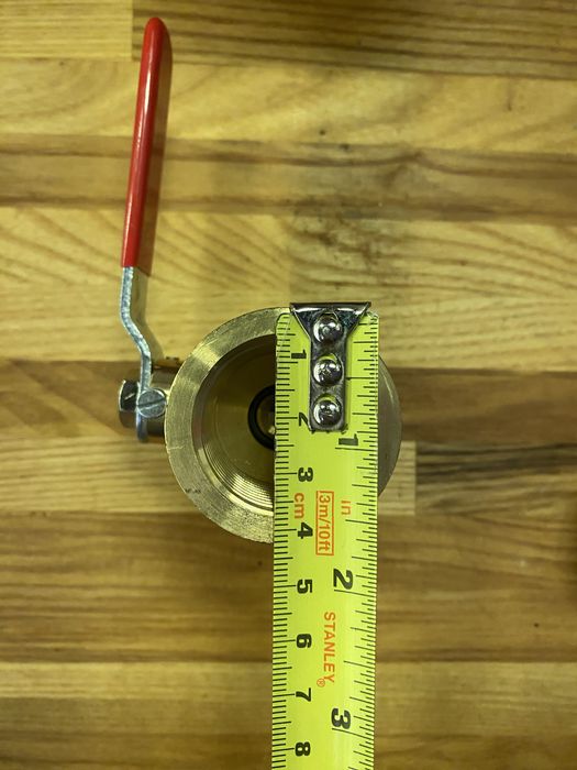 Zawór kulowy prosty mosiadz nowy