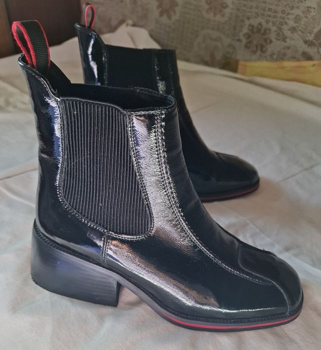 Ботильоны ботинки челси кожа натуральная демисезонные