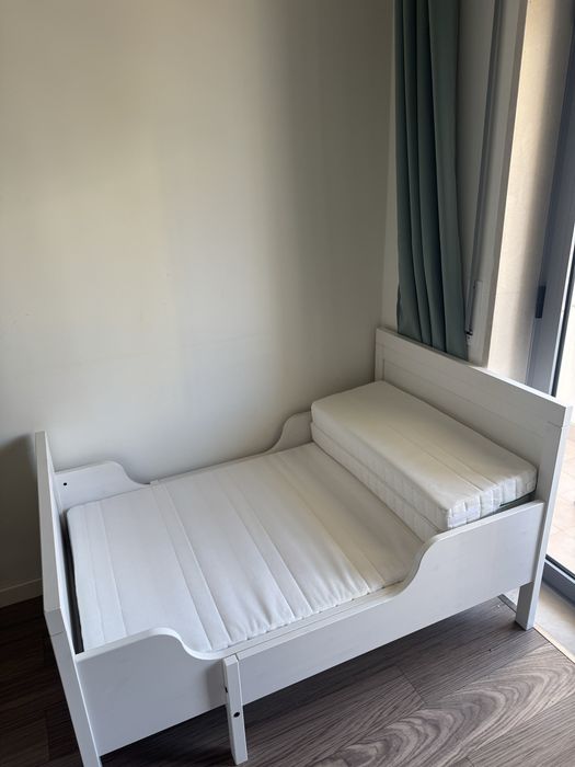 IKEA SUNDVIK Estrutura cama extensível + estrado de ripas