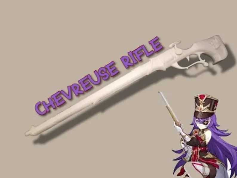Genshin Impact - Chevreuse Rifle arma para cosplay/prop