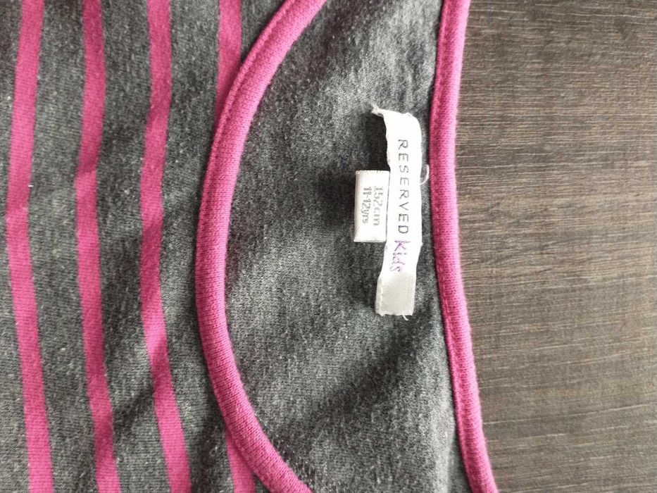 Reserved Kids - Bawełniana sukienka w paski - R. 152
