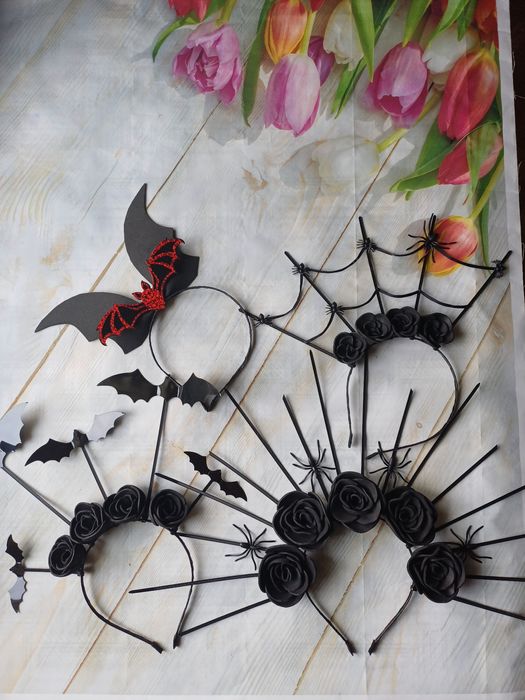 Обручі на голову , ободок,ободки, Hовий Рік, заколки,резинки