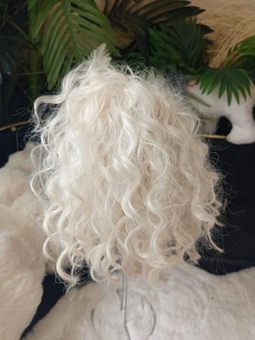Nowy krab z grzywką afro jasny blond