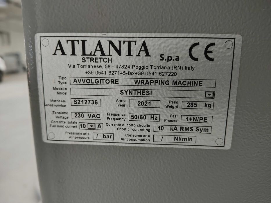 Automatyczna owijarka do palet włoska ATLANTA STRETCH SYNTHESI