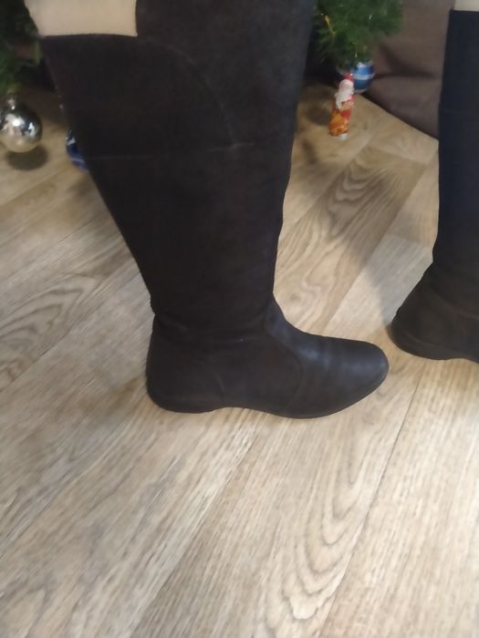 Сапоги кожаные, деми