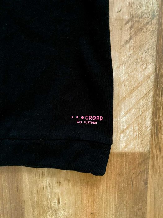 Czarny T-shirt Cropp S