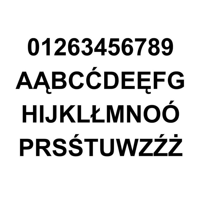 CYFRY NA DOM wycinane numer domu 3D tabliczka adresowa duże 40CM