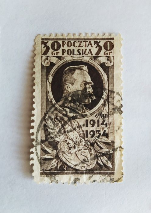 Поштова марка старовинна гашена - Польща