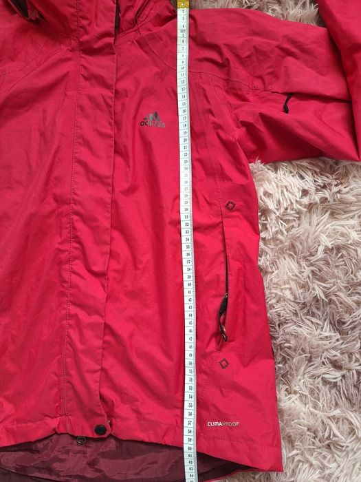Kurtka Adidas clima proof rozm S 36 ciemny róż