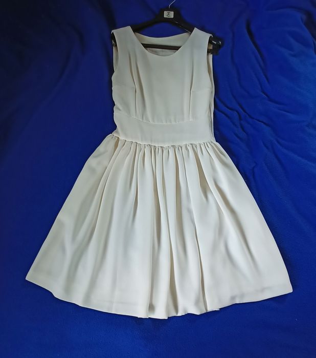 Elegancka Sukienka ecru S