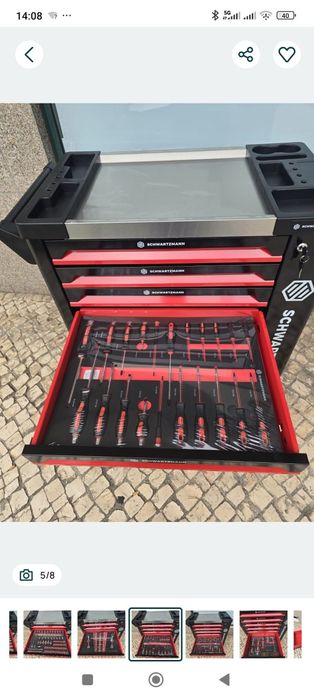 Carrinho 7 gavetas 6 gavetas completas