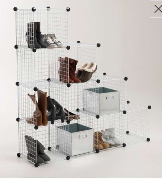 Cubos modulares para arrumação