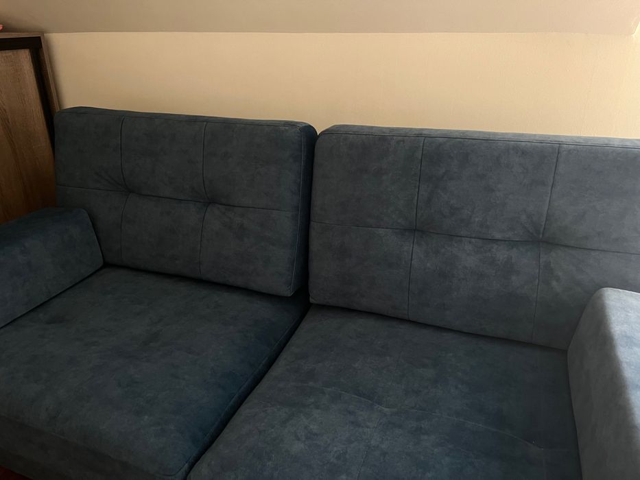 sofa rozkładana ciemnoniebieska