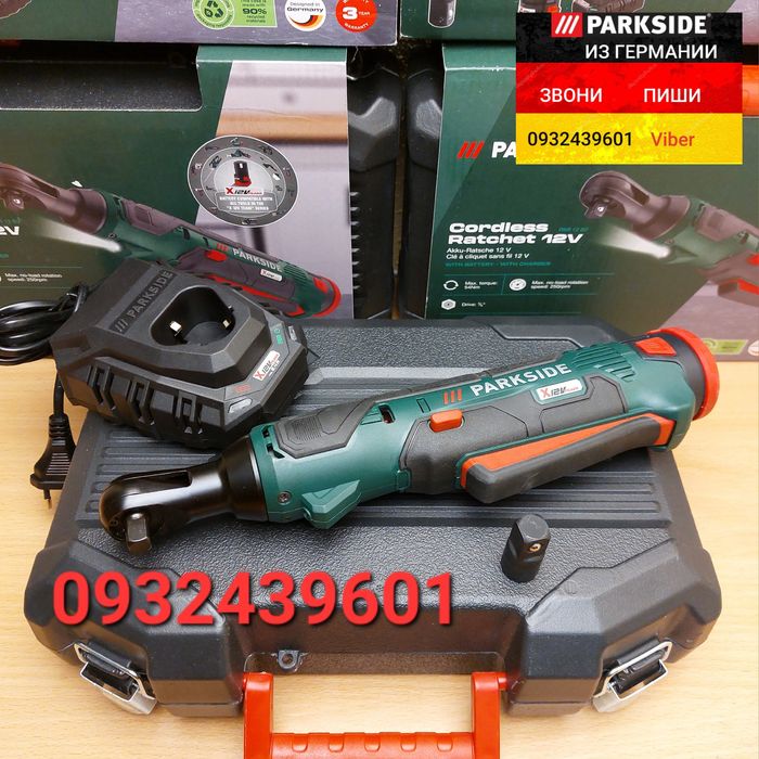 Аккумуляторная трещотка 12В гайковерт из ГЕРМАНИИ. Parkside PAR 12 трі