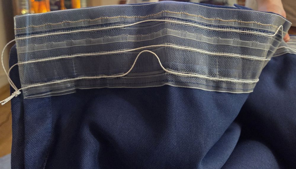 Zasłony zaciemniające Alena Firany ciemny niebieski