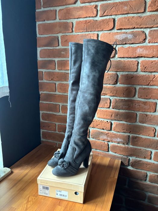 Ciemnoszare kozaki Vices r.38 Nowe