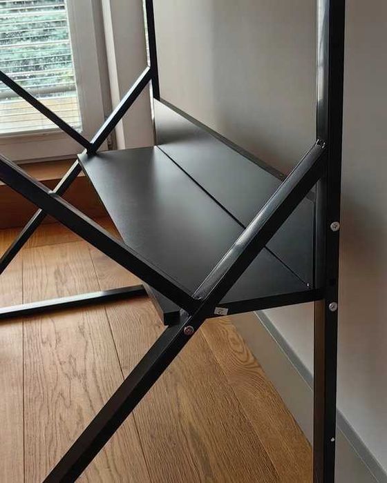 Biurko komputerowe, biurowe 100x60cm, czarne, ciemny brąz STL08CZ