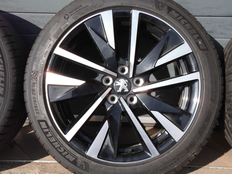 ! Koła letnie aluminiowe 18 5X108 Oryg Peugeot 508 II