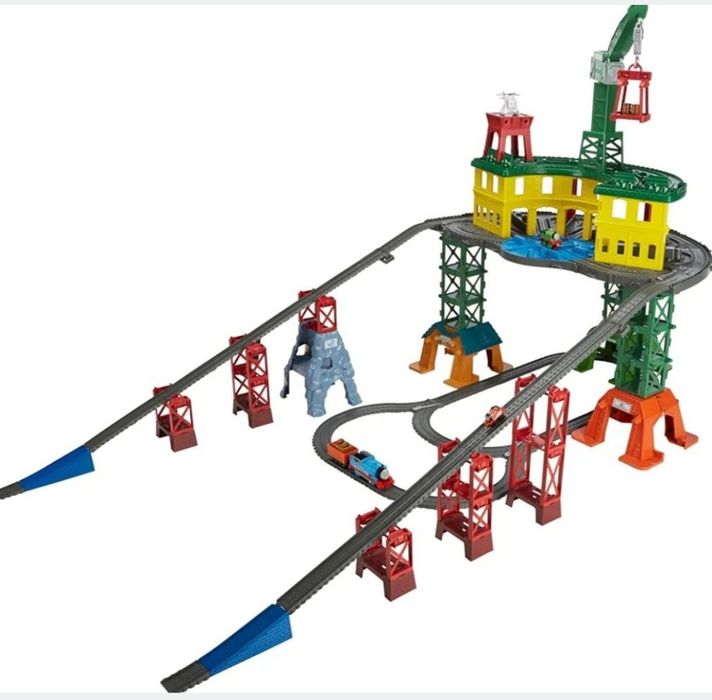 Fisher-Price Tomek i Przyjaciele Super Stacja + zestaw torów z ciuchciami