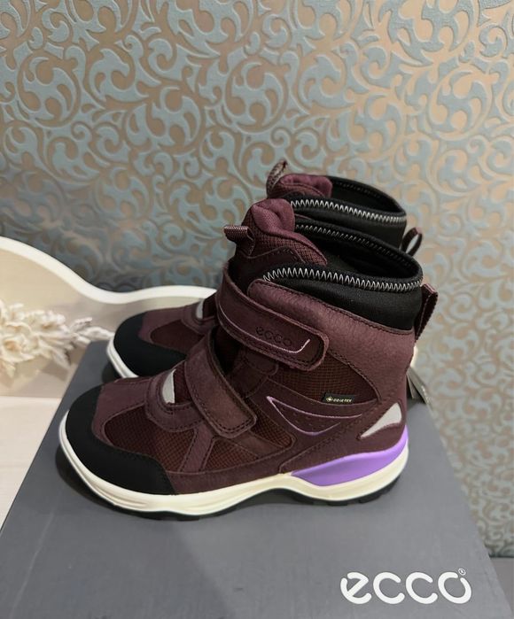 Ecco mountaine зимові чоботи бордо розм  :30,31,32,33,34,35,36,37,38