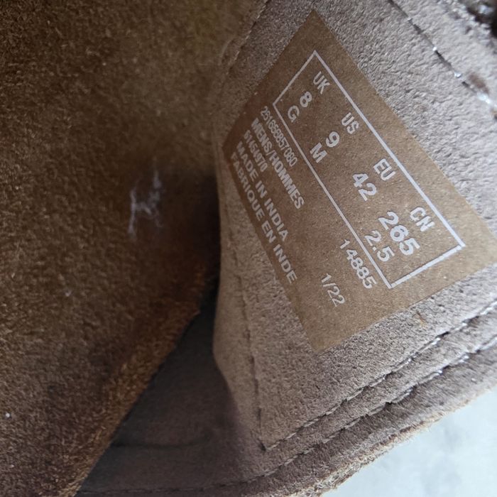 Мужские замшевые шлепанцы (сабо) "Clarks Pilton Strap"