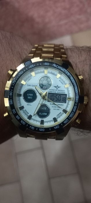 Relogio dourado homem