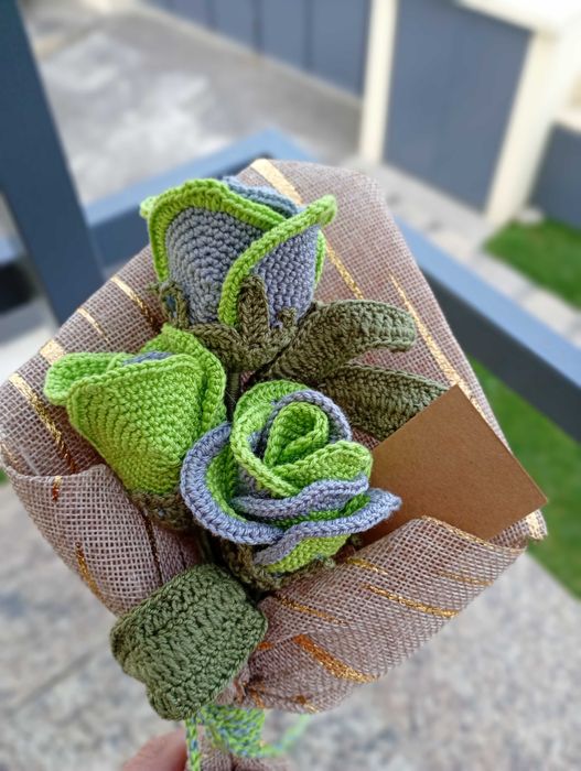 Ramo finalista em crochet