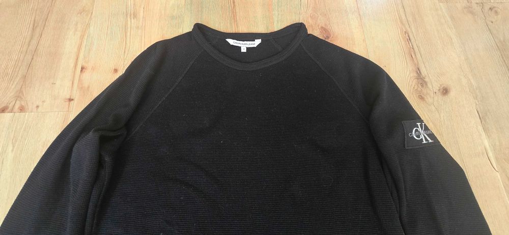 Calvin Klein Jeans Sweter Bluza Czarna M Oryginał Logo