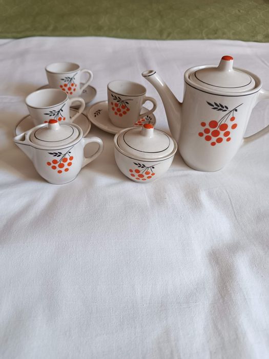 Кофейный сервиз керамический новый детский 1975 года