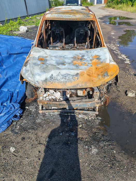 Korando po pożarze z LPG