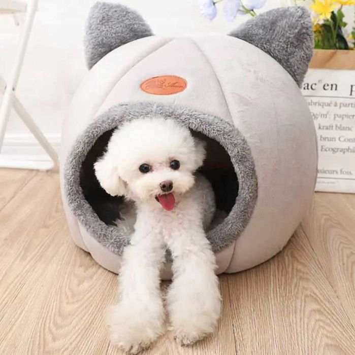 Domek dla KOTA Budka, Legowisko Pluszowe, Ciepłe, Wygodne, Bezpieczne