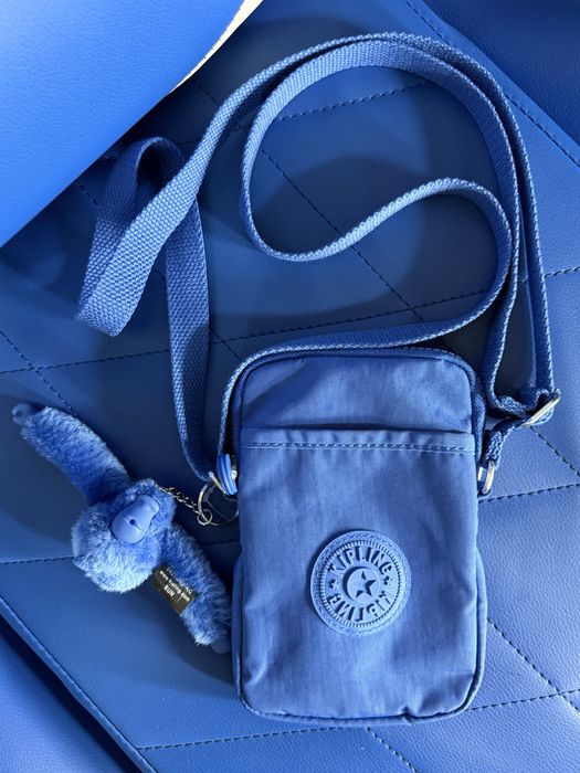 Міні сумка Kipling TALLY blue Shine з брелоком