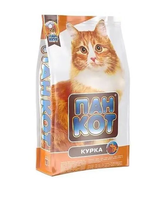 Сухий корм Пан Кіт Курка,ОЛХ+комісія