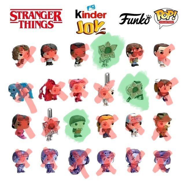 обмен фигурок очень странные дела киндер