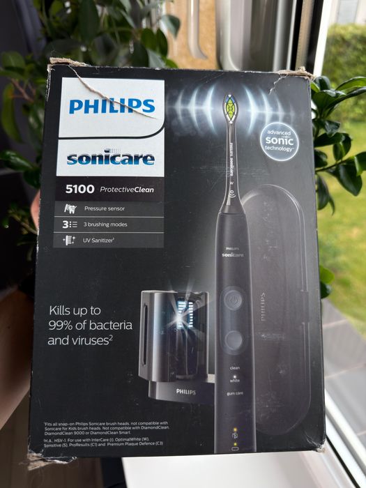 Philips Szczoteczka Soniczna ProtectiveClean 5100 HX6850/57 Dezynfektor UV