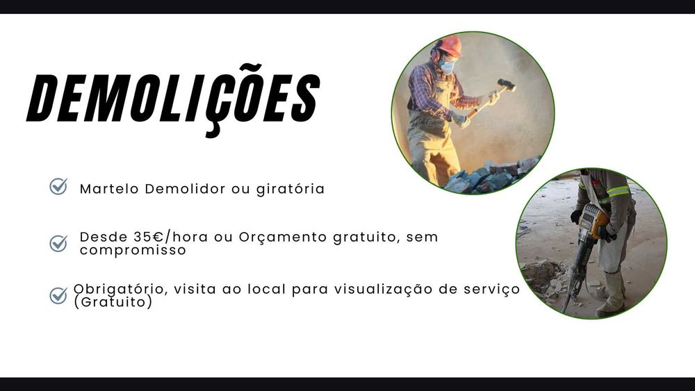 Recolha de Entulho | Demolições ( Variadas)